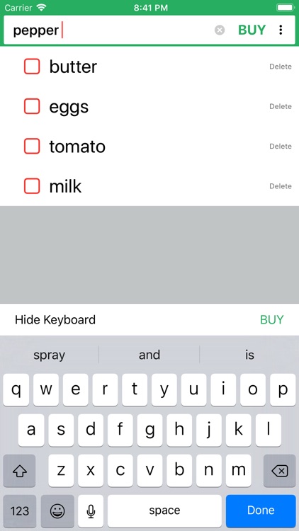 Need to Buy - Grocery List