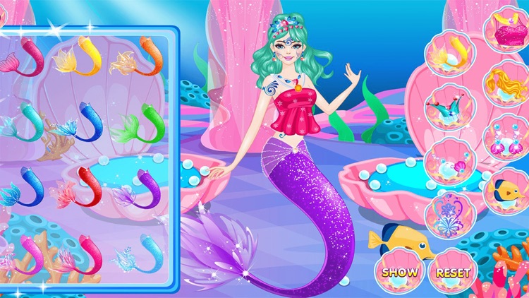 Mermaid Dress Up and Hairstyle screenshot-5