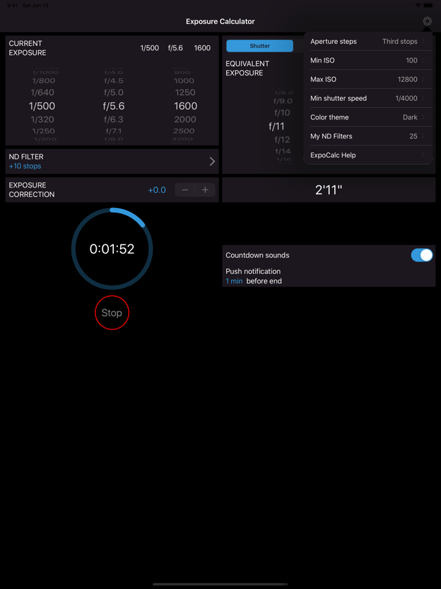 ‎Exposure-Calculator Screenshot