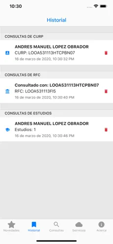 Screenshot 2 Consulta Unica iphone