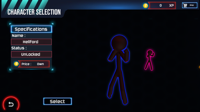 hombre palo Lucha Concurso 3D