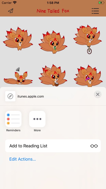 Nine Tailed Fox Stickers