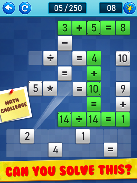 Cheats for Math cross puzzle