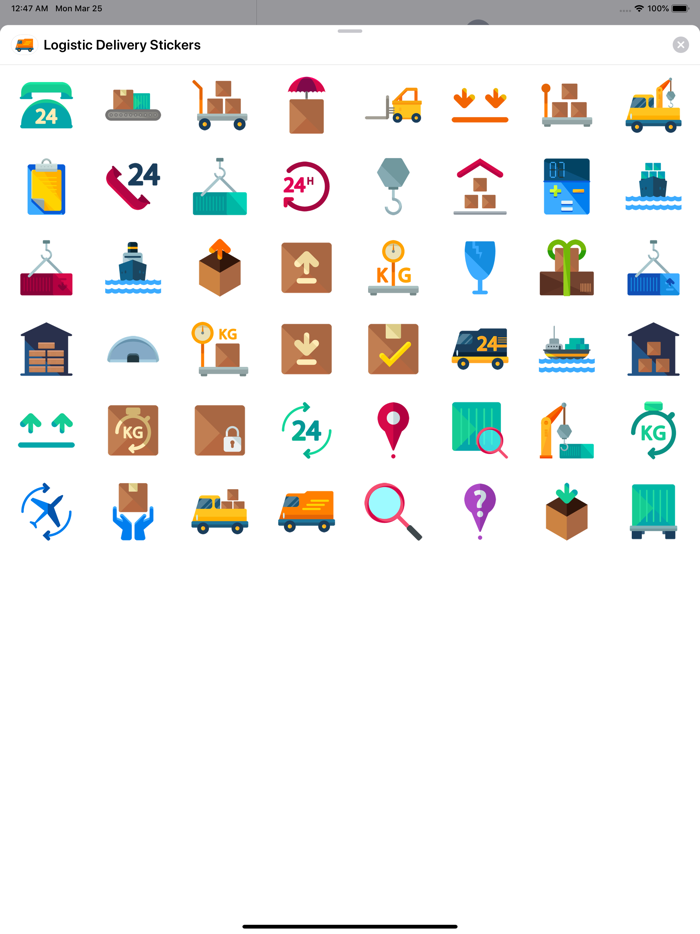 Logistic Delivery Stickers