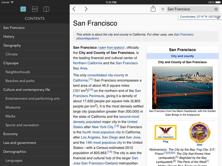 Wikipanion for iPad