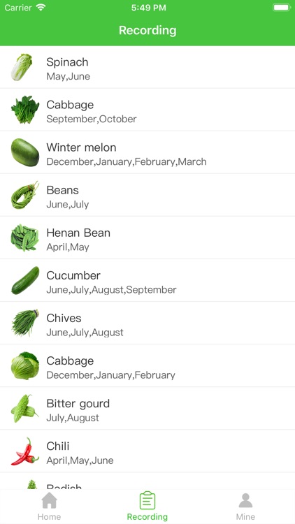 SeasonalVegetables