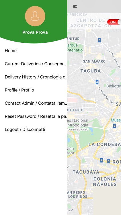 Bellagio Delivery App