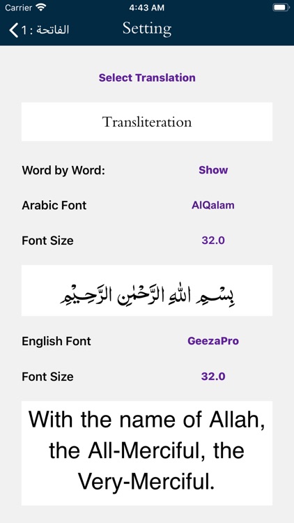 Quran Multi Translations screenshot-8