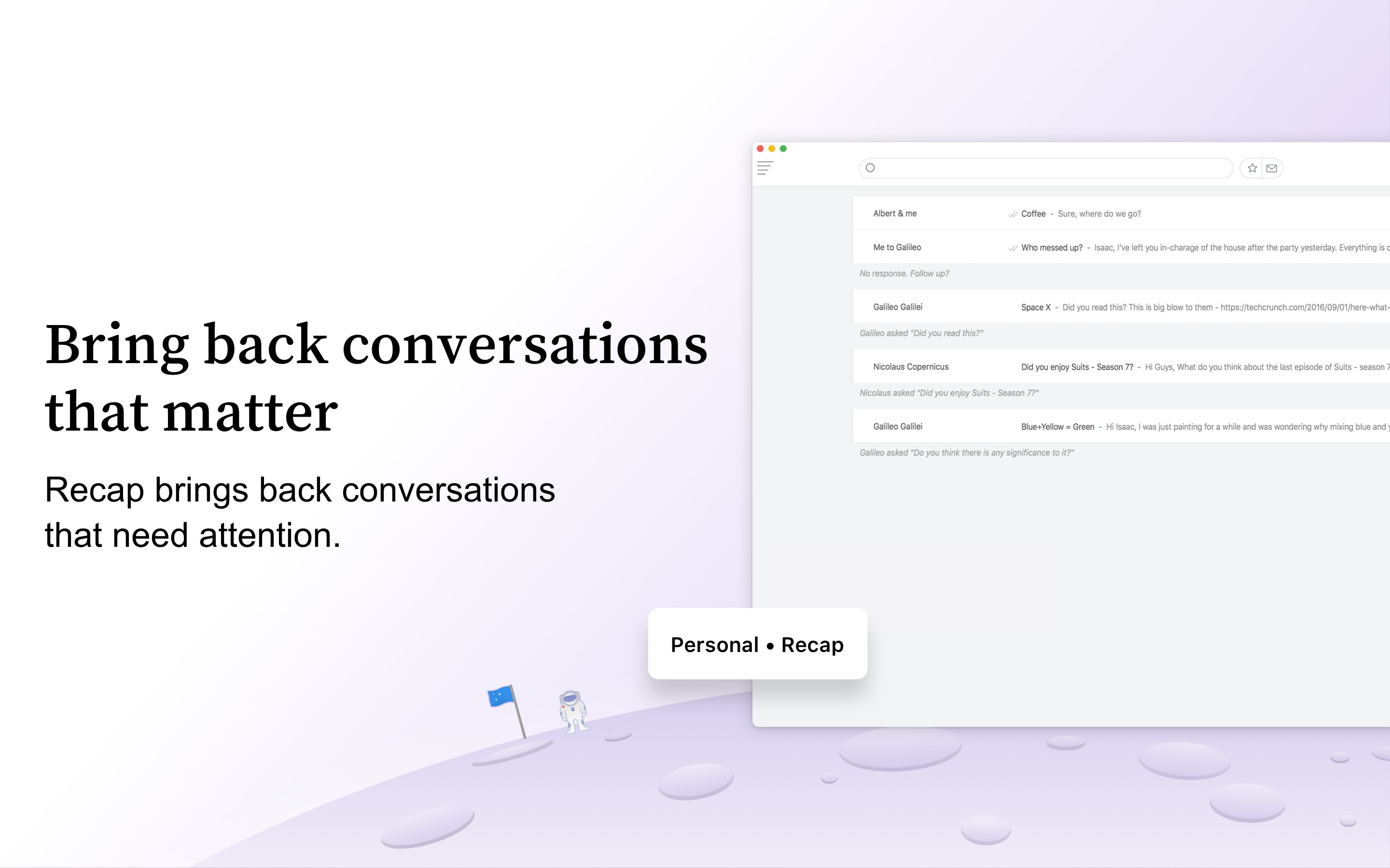 Screenshot do app Newton - Supercharged emailing