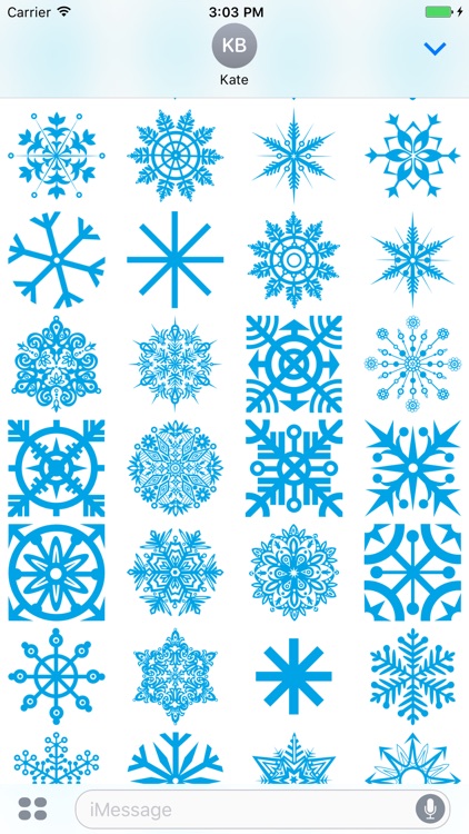 Beautiful Snowflakes Stickers