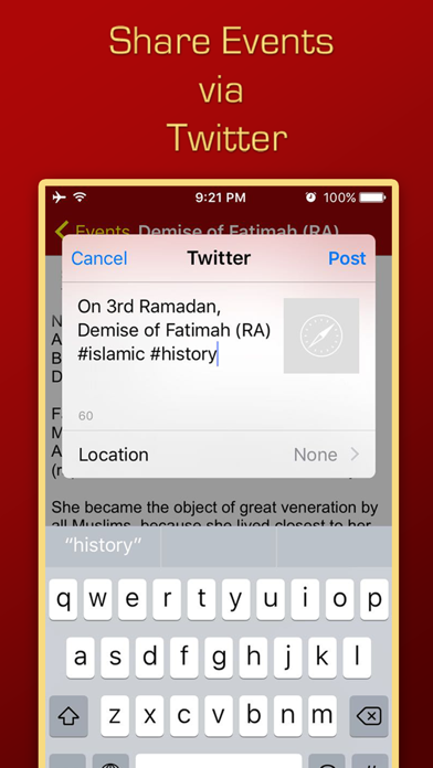 How to cancel & delete Events in Islamic History from iphone & ipad 4