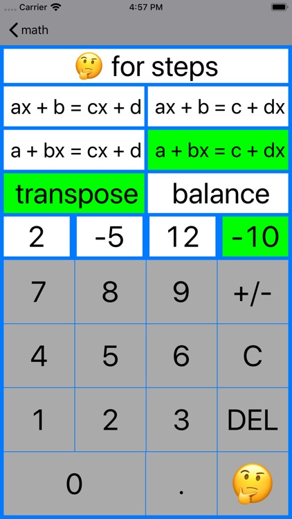 20/20 Linear Equations