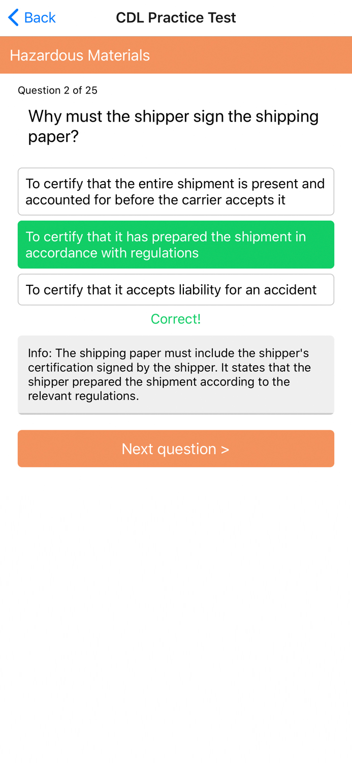 CDL Practice test APP
