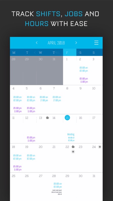 Hours Tracker: Work Scheduling screenshot 2