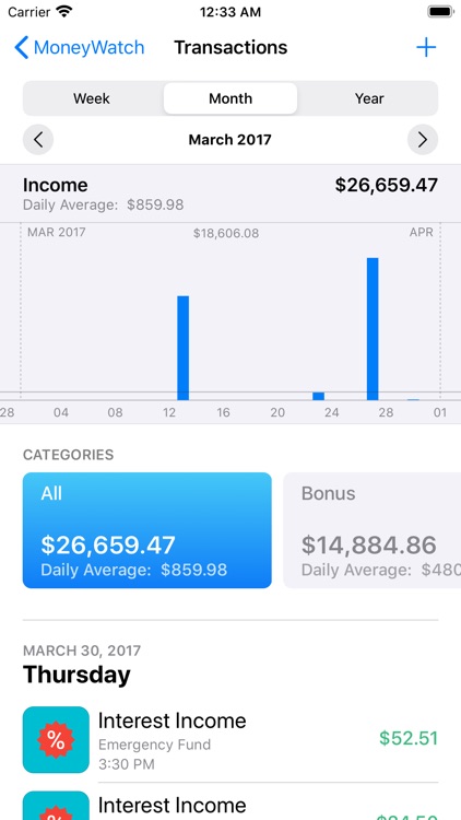 MoneyWatch: Finance Manager screenshot-3