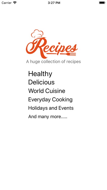 Recipes*