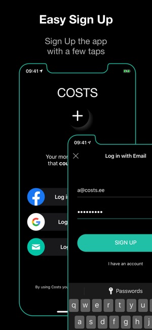 COSTS - Budget & Money Tracker