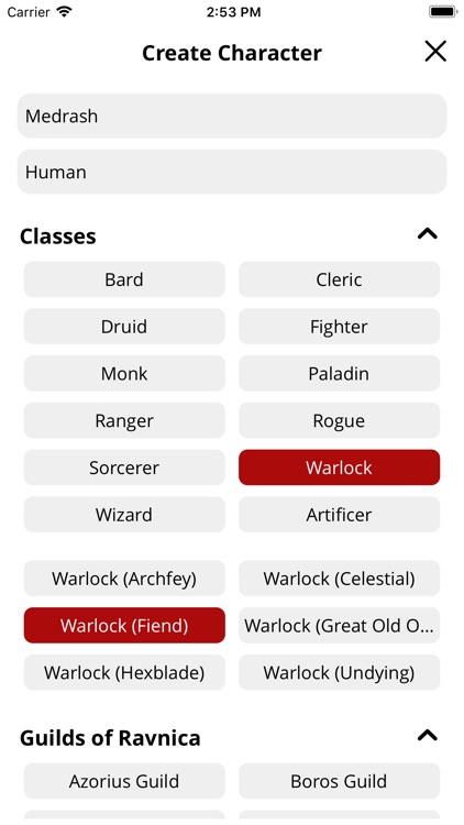 Spell List D&D 5e
