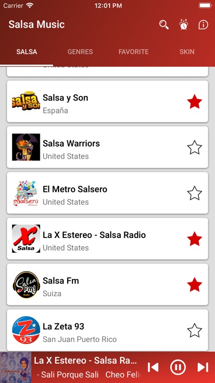 Salsa Music Radio App By Keren Arlette Riquelme Vergara