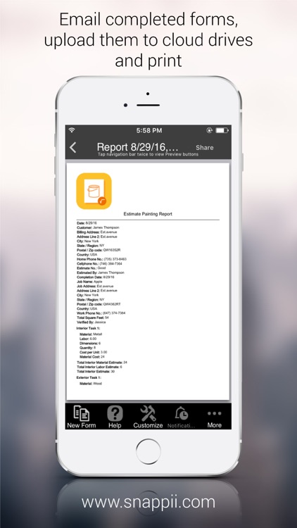 Estimate Painting Form App screenshot-4