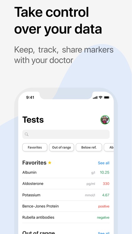 Sansara:blood test results app screenshot-3