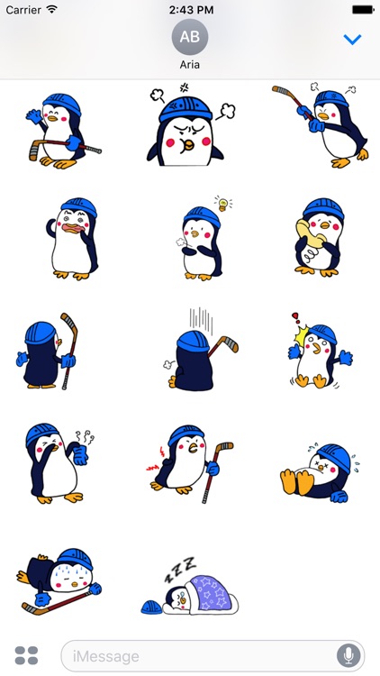 Penguins Love Ice Hockey Icon screenshot-3