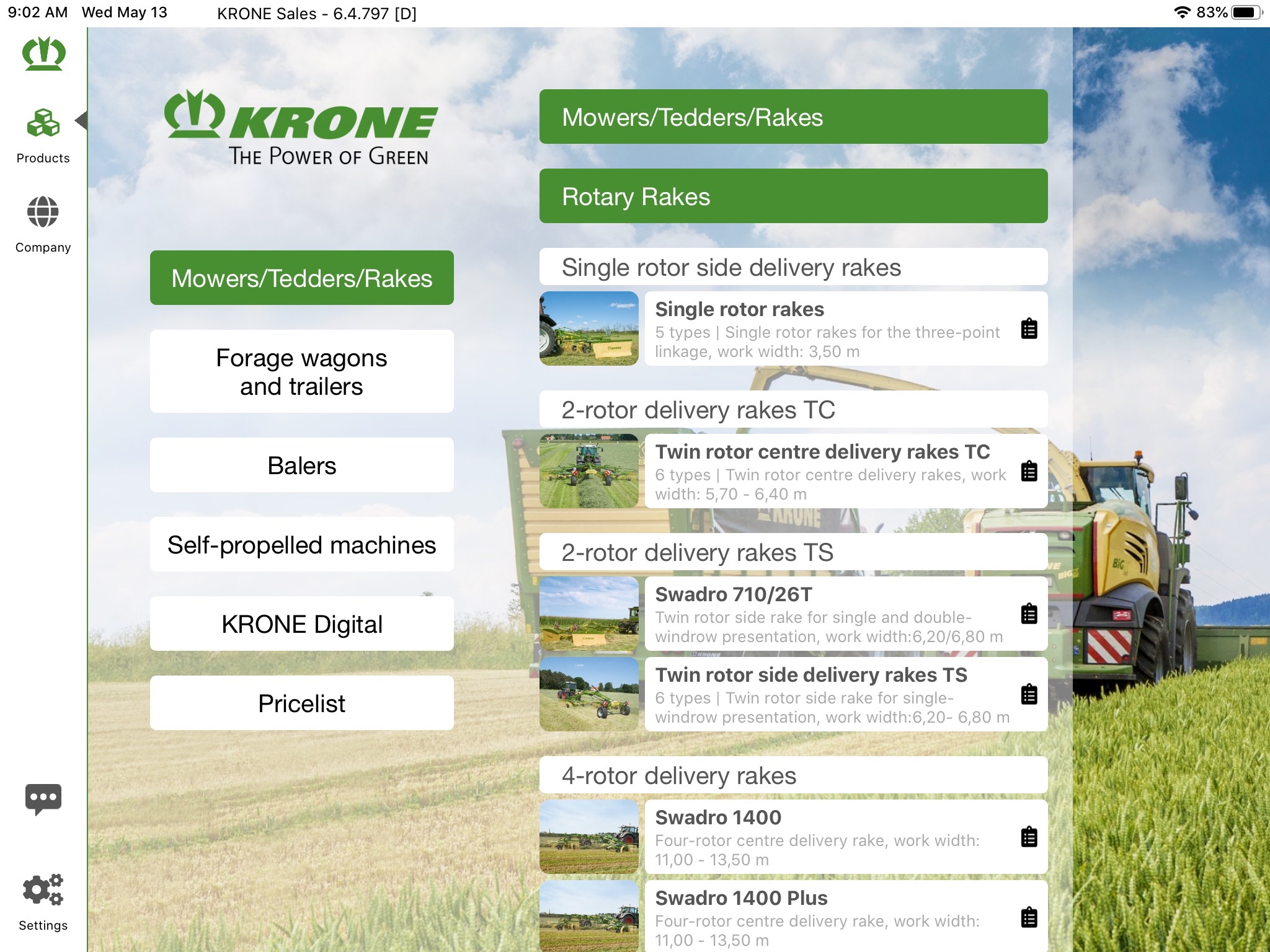 KRONE Sales screenshot 2