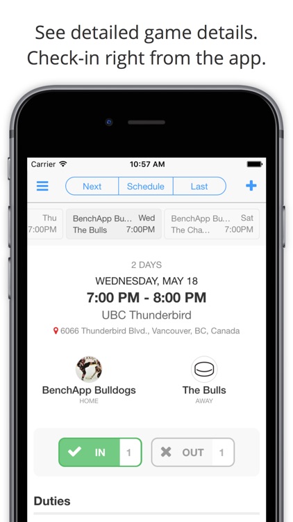 BenchApp - Sports Team Manager