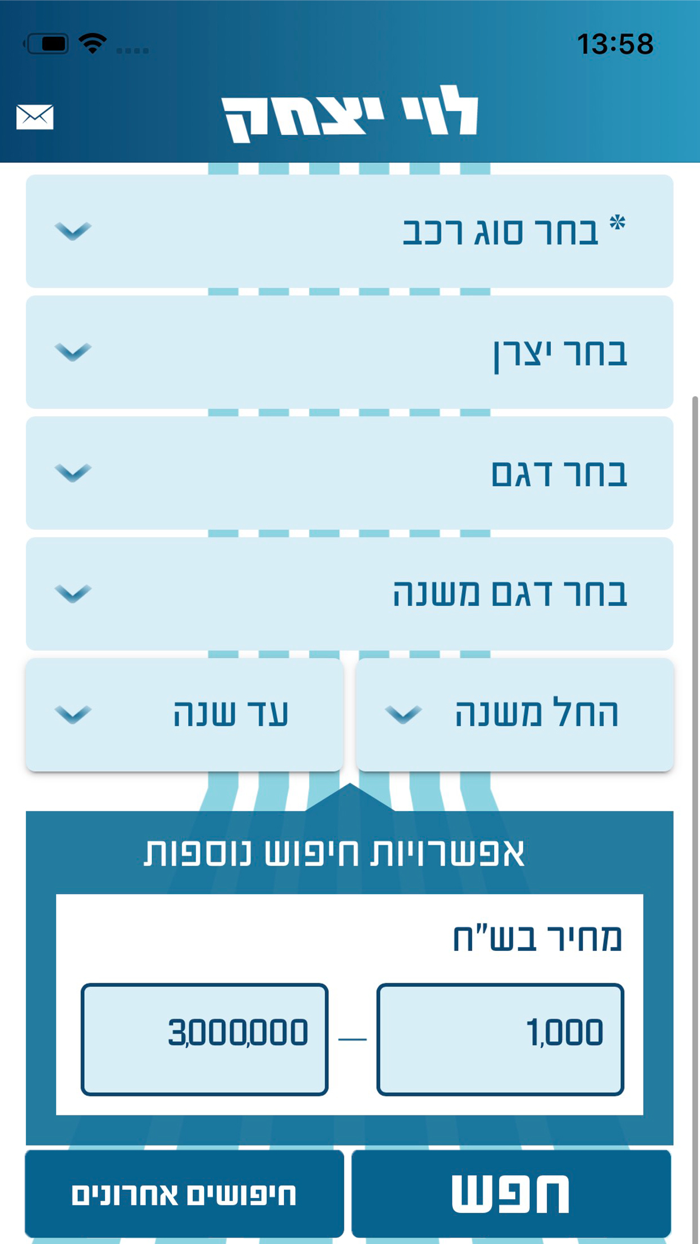 מחירון רכב לוי יצחק 2.0