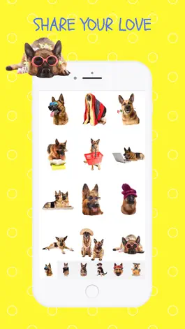 Game screenshot German Shepherd GSD Fun Emoji apk