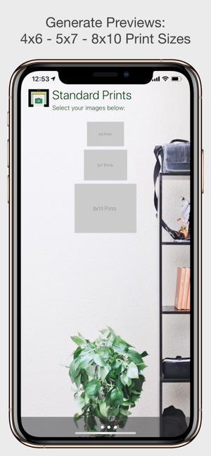 print a 5x7 photo from iphone