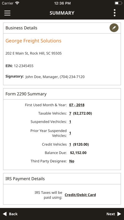 OOIDA2290: Form 2290 EFiling screenshot-4