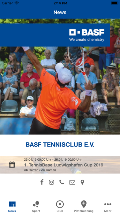 BASF Tennisclub e.V. screenshot 2