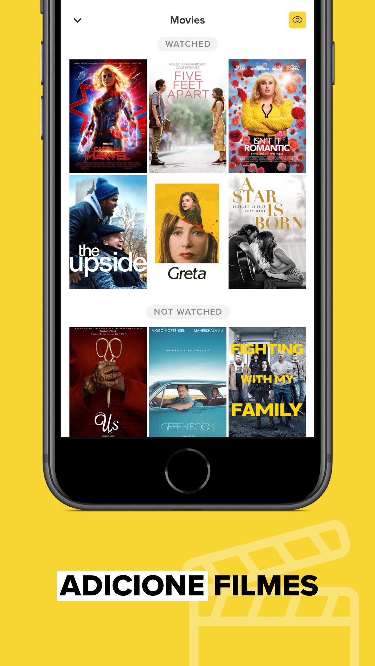 Screenshot do app TV Time: Seguir Séries e filme