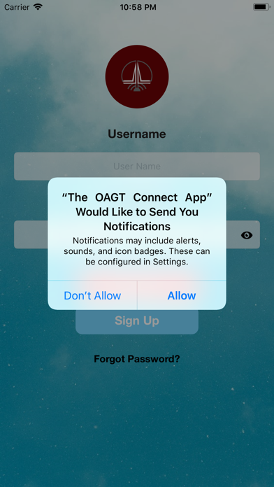 The OAGT Connect App screenshot 2