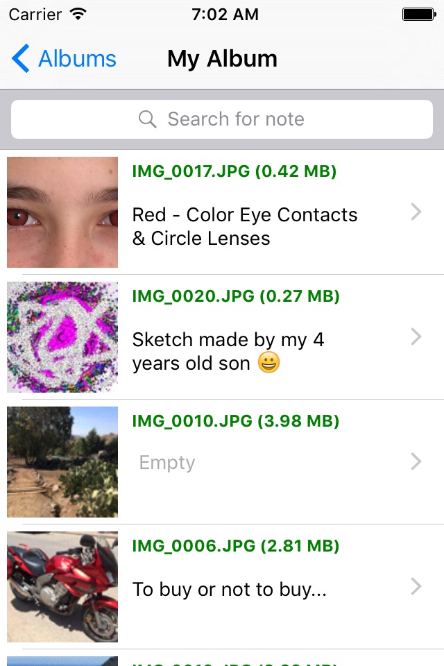 Photo Note - With Search screenshot 2