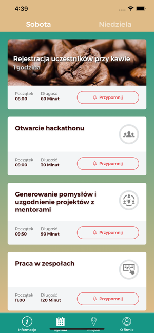 II Hackathon IDEA Kielce 2019(圖3)-速報App