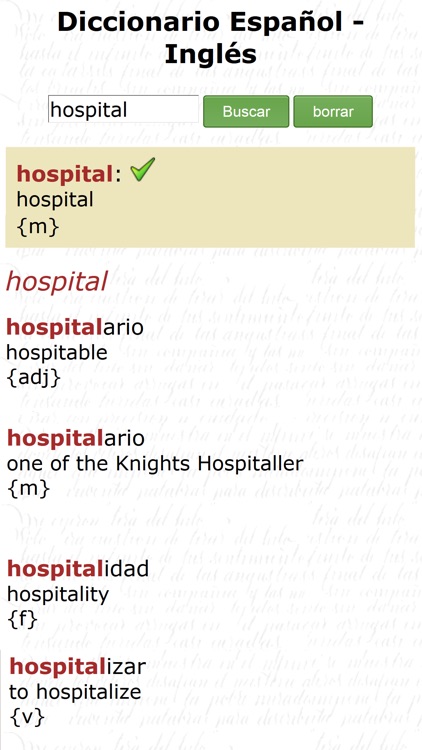 Diccionario Español Ingles