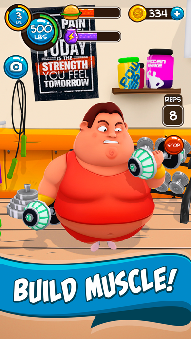 Fit The Fat 2 By Five Bits Inc Ios United Kingdom Searchman App Data Information - how to get strong in roblox weight lifting or boxing simulator 2 without any effort