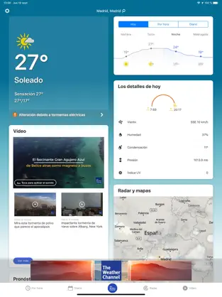 Captura 1 The Weather Channel: tiempo iphone