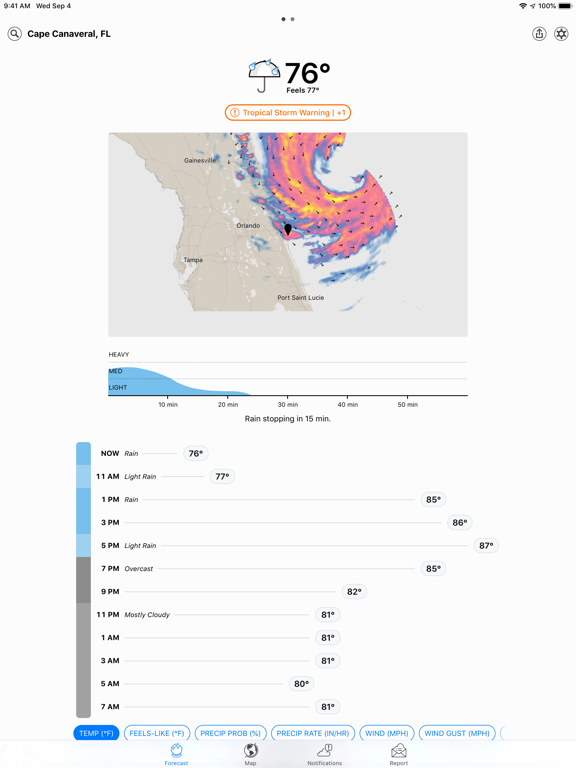 Dark Sky - Weather Radar, Hyperlocal Forecasts, and Storm Alerts screenshot