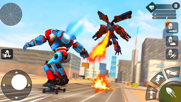 Skateboard Robot: Flying Car screenshot-7