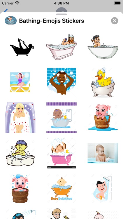 Bathing-Emojis Stickers