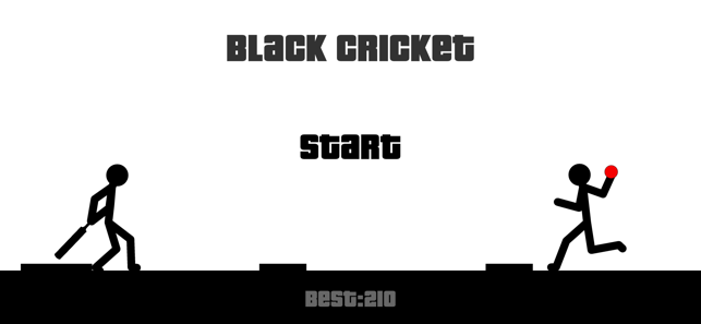 Cricket Black : Stickman