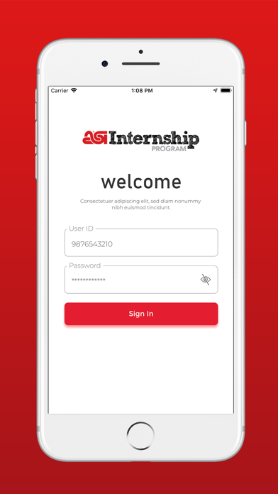 Internship-App screenshot 2