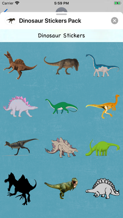 Dinosaur Stickers Pack screenshot 2