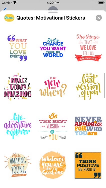 Quotes: Motivational Stickers screenshot-5