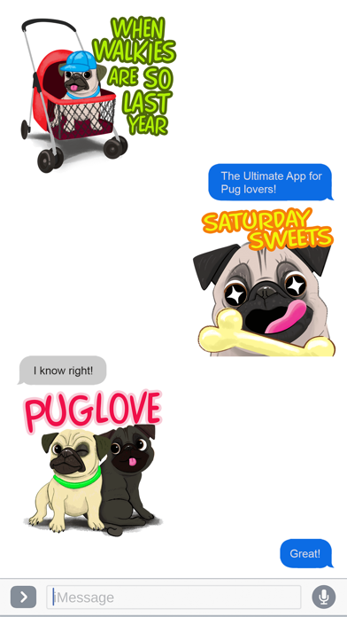 How to cancel & delete Pug Dog Emoji Stickers from iphone & ipad 4