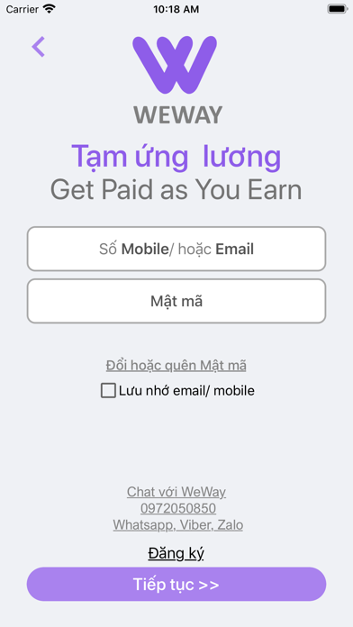 WeWay – Ứng lương khi bạn cần screenshot 3