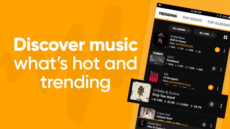 Audiomack-New Music, Save Data